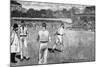 Cricket Match, Mcc V Australia 1884-Lucien Davis-Mounted Art Print