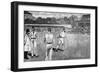 Cricket Match, Mcc V Australia 1884-Lucien Davis-Framed Art Print