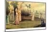 Cricket Match Played by the Countess of Derby and Other Ladies, 1779-English School-Mounted Giclee Print