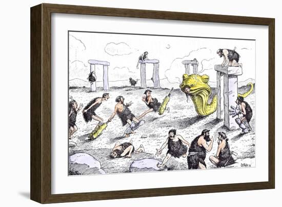 Cricket Match: Umpire-Edward Tennyson Reed-Framed Giclee Print