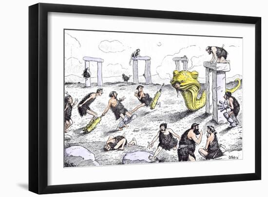 Cricket Match: Umpire-Edward Tennyson Reed-Framed Giclee Print