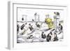 Cricket Match: Umpire-Edward Tennyson Reed-Framed Giclee Print