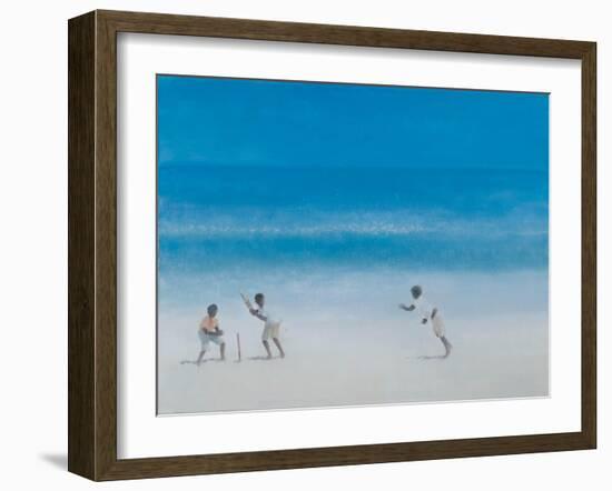 Cricket on the Beach, 2012-Lincoln Seligman-Framed Giclee Print