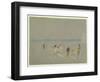 Cricket on the Goodwin Sands (Chalk, W/C and Bodycolour on Paper)-J. M. W. Turner-Framed Giclee Print