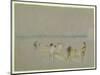 Cricket on the Goodwin Sands (Chalk, W/C and Bodycolour on Paper)-J. M. W. Turner-Mounted Giclee Print