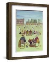 Cricket on the Green, 1987-Gillian Lawson-Framed Giclee Print