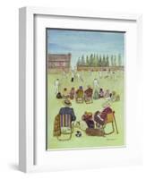 Cricket on the Green, 1987-Gillian Lawson-Framed Giclee Print