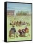 Cricket on the Green, 1987-Gillian Lawson-Framed Stretched Canvas