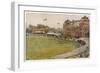 Cricket Pavilion-null-Framed Art Print