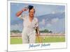 Cricket Player Raises His Cap as He Retires from the Pitch-Septimus Scott-Mounted Art Print