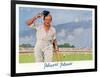 Cricket Player Raises His Cap as He Retires from the Pitch-Septimus Scott-Framed Art Print