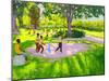 Cricket Practice, Botanical Gardens, Dominica, Grenadines, West Indies-Andrew Macara-Mounted Giclee Print