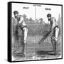 Cricket the Right and Wrong Way of Batting-null-Framed Stretched Canvas