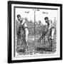 Cricket the Right and Wrong Way of Batting-null-Framed Art Print