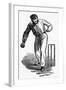 Cricket the Underhand Bowling Technique-null-Framed Art Print