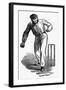 Cricket the Underhand Bowling Technique-null-Framed Art Print