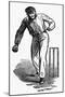 Cricket the Underhand Bowling Technique-null-Mounted Art Print