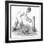 Cricket Wicket Keeping-null-Framed Art Print