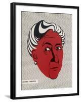 Crime Author, Agatha Christie (1890-1976)-null-Framed Art Print