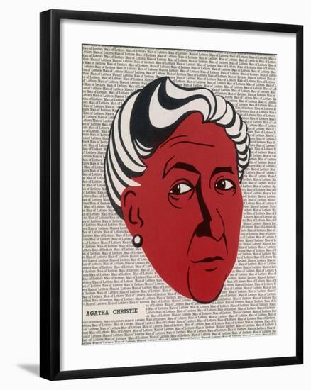 Crime Author, Agatha Christie (1890-1976)-null-Framed Art Print