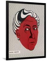 Crime Author, Agatha Christie (1890-1976)-null-Framed Art Print