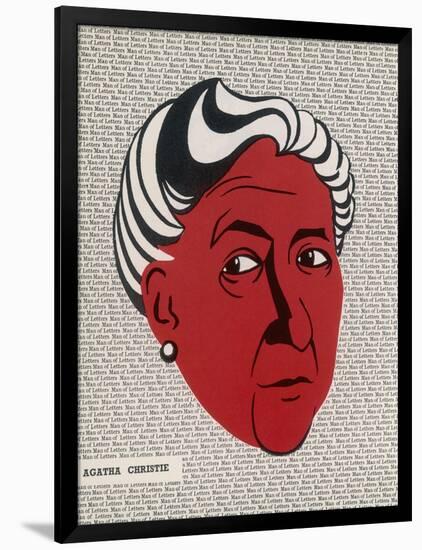 Crime Author, Agatha Christie (1890-1976)-null-Framed Art Print
