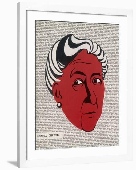 Crime Author, Agatha Christie (1890-1976)-null-Framed Art Print