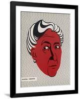 Crime Author, Agatha Christie (1890-1976)-null-Framed Art Print