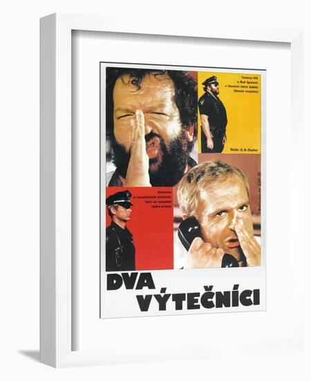 Crime Busters, Polish poster, Bud Spencer, Terence Hill, 1977-null-Framed Art Print