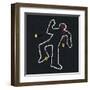 Crime Scene Illustration-pashabo-Framed Art Print