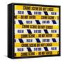 Crime Scene Tape-Kevin Curtis-Framed Stretched Canvas