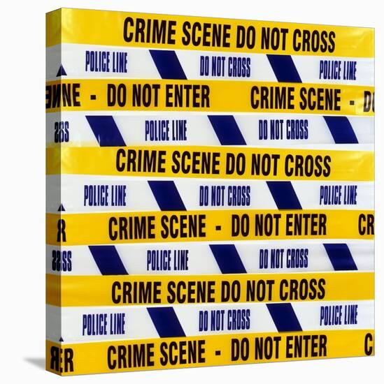 Crime Scene Tape-Kevin Curtis-Stretched Canvas