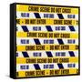 Crime Scene Tape-Kevin Curtis-Framed Stretched Canvas