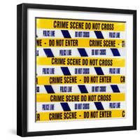 Crime Scene Tape-Kevin Curtis-Framed Premium Photographic Print