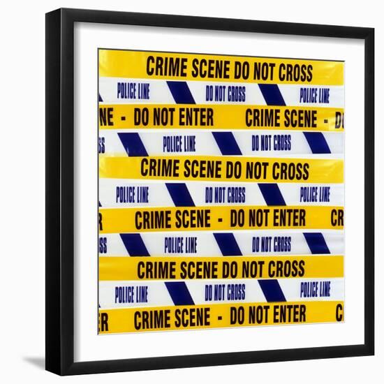 Crime Scene Tape-Kevin Curtis-Framed Premium Photographic Print