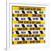 Crime Scene Tape-Kevin Curtis-Framed Photographic Print