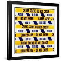 Crime Scene Tape-Kevin Curtis-Framed Photographic Print