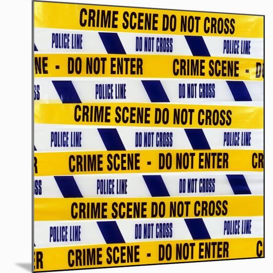Crime Scene Tape-Kevin Curtis-Mounted Photographic Print