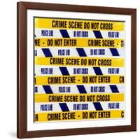 Crime Scene Tape-Kevin Curtis-Framed Photographic Print