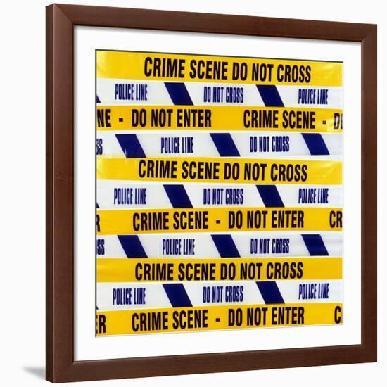 Crime Scene Tape-Kevin Curtis-Framed Photographic Print