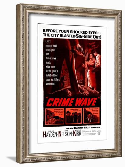 Crime Wave-null-Framed Art Print