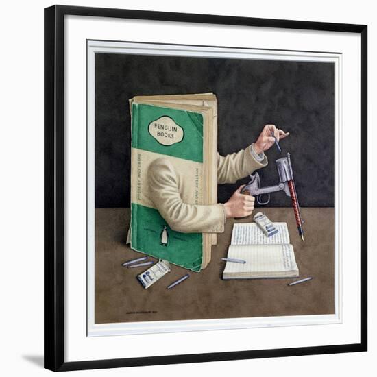 Crime Writer, 2003-Jonathan Wolstenholme-Framed Giclee Print