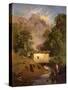 Crimean Landscape, Russian Painting of 19th Century-Fyodor Vasil'yev-Stretched Canvas