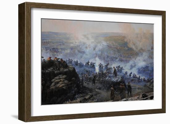 Crimean War (1853-1856). Siege of Sevastopol, 1854-1855, by Franz Alekseyevich Roubaud (1856-1928)-null-Framed Giclee Print