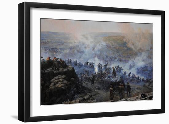 Crimean War (1853-1856). Siege of Sevastopol, 1854-1855, by Franz Alekseyevich Roubaud (1856-1928)-null-Framed Giclee Print