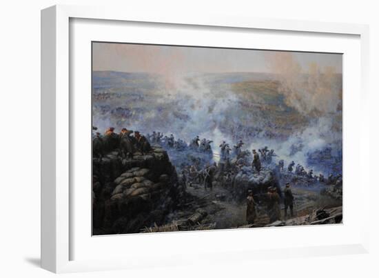 Crimean War (1853-1856). Siege of Sevastopol, 1854-1855, by Franz Alekseyevich Roubaud (1856-1928)-null-Framed Giclee Print