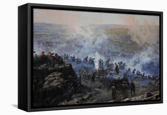 Crimean War (1853-1856). Siege of Sevastopol, 1854-1855, by Franz Alekseyevich Roubaud (1856-1928)-null-Framed Stretched Canvas