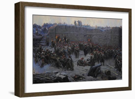 Crimean War (1853-1856). Siege of Sevastopol, 1854-1855, by Franz Alekseyevich Roubaud (1856-1928)-null-Framed Giclee Print