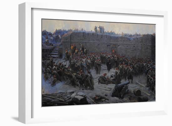 Crimean War (1853-1856). Siege of Sevastopol, 1854-1855, by Franz Alekseyevich Roubaud (1856-1928)-null-Framed Giclee Print