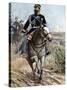 Crimean War: King Vittorio Emanuele (Victor-Emmanuel) II (1820-1878) Reviews His Troops Destined Fo-Tancredi Scarpelli-Stretched Canvas